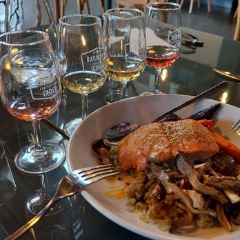 Bauman's on Oak signature dishes The menu is seasonal and changes frequently. Past dishes include Cider-Braised Pork Shoulder and Seared Black Cod.